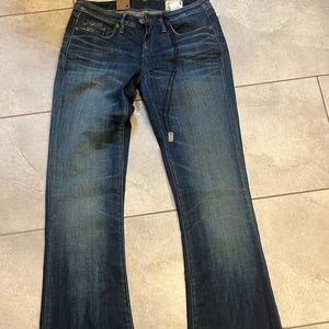 G Star raw 3301 bell cut jeans
